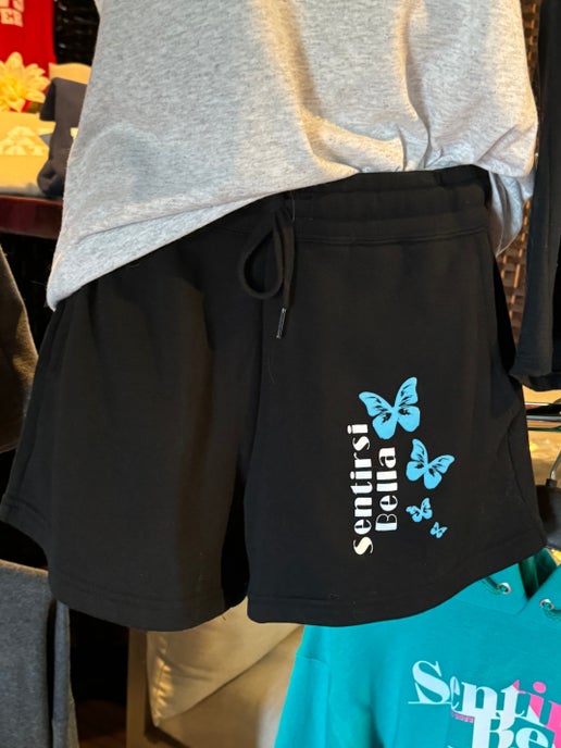 4 Blue Butterflies Sweatshorts