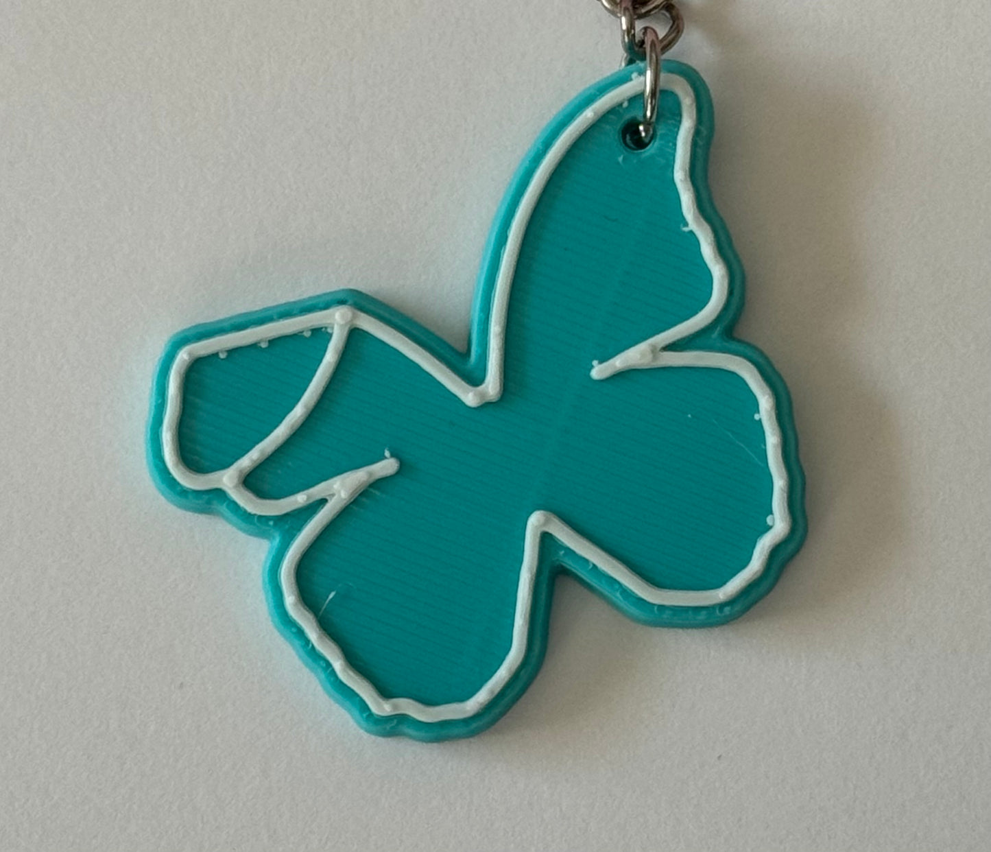 Butterfly w/ Bent Wing Keychain