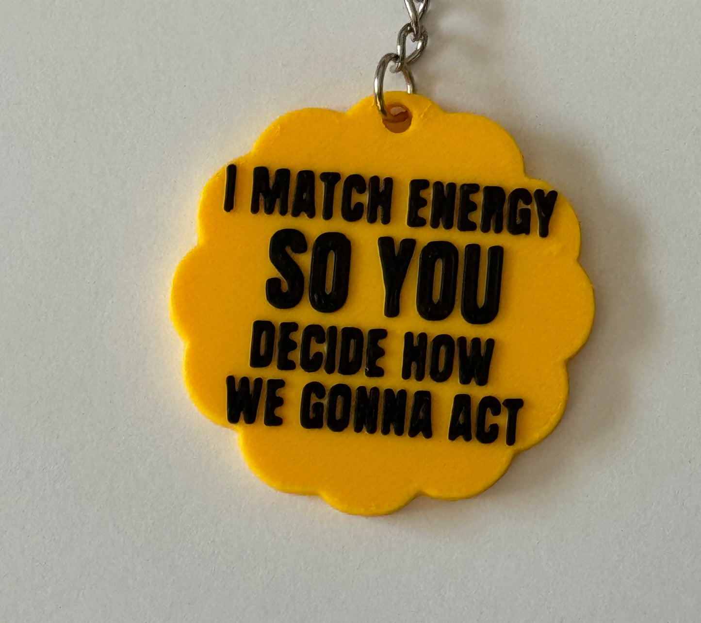 I Match Energy Keychain