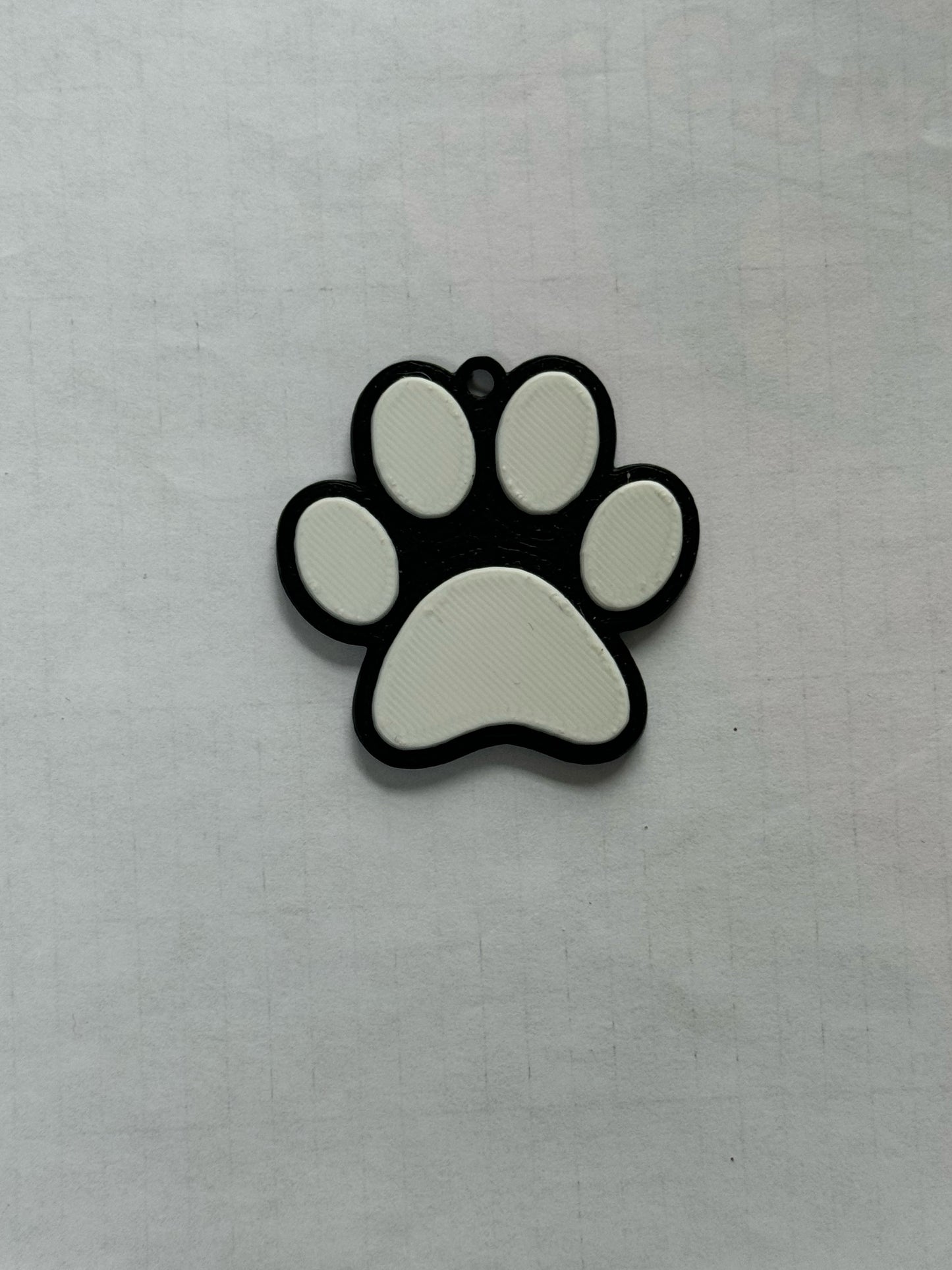 Paw Print Keychain