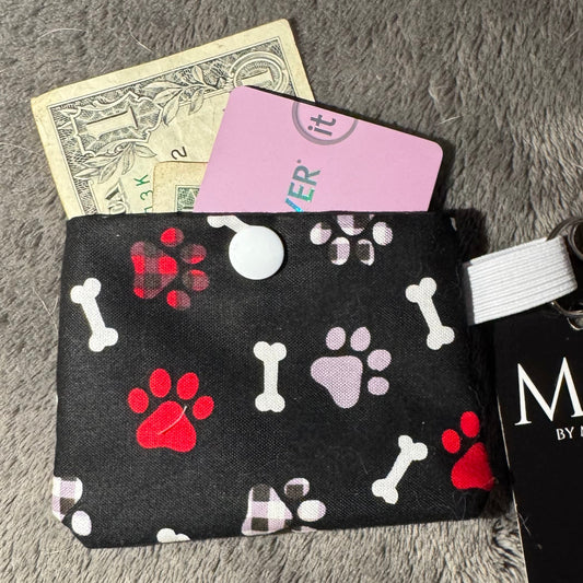 Keychain Wallet - Paws & Bones