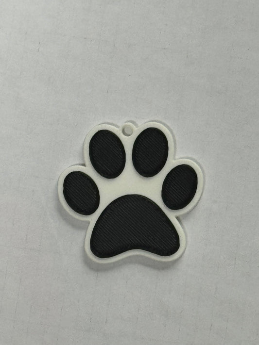 Paw Print Keychain