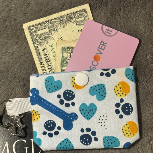 Keychain Wallet - Paws & Hearts