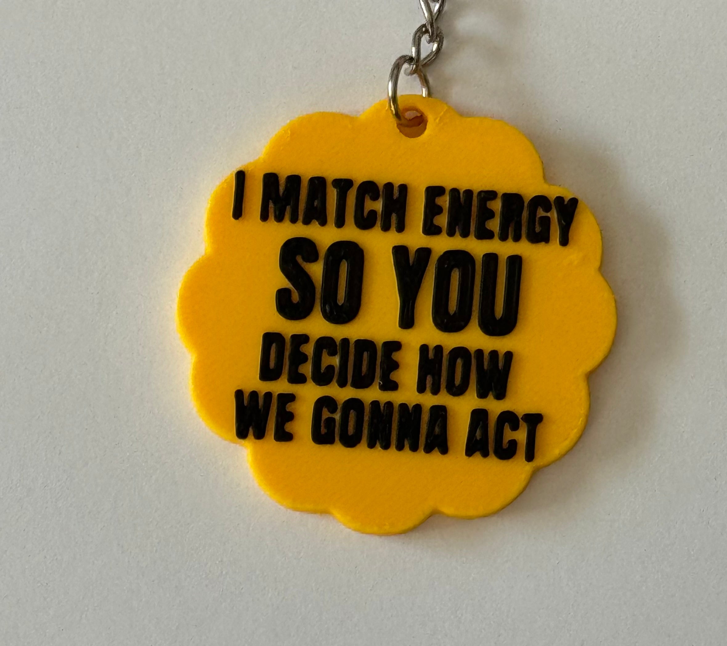 I Match Energy Keychain