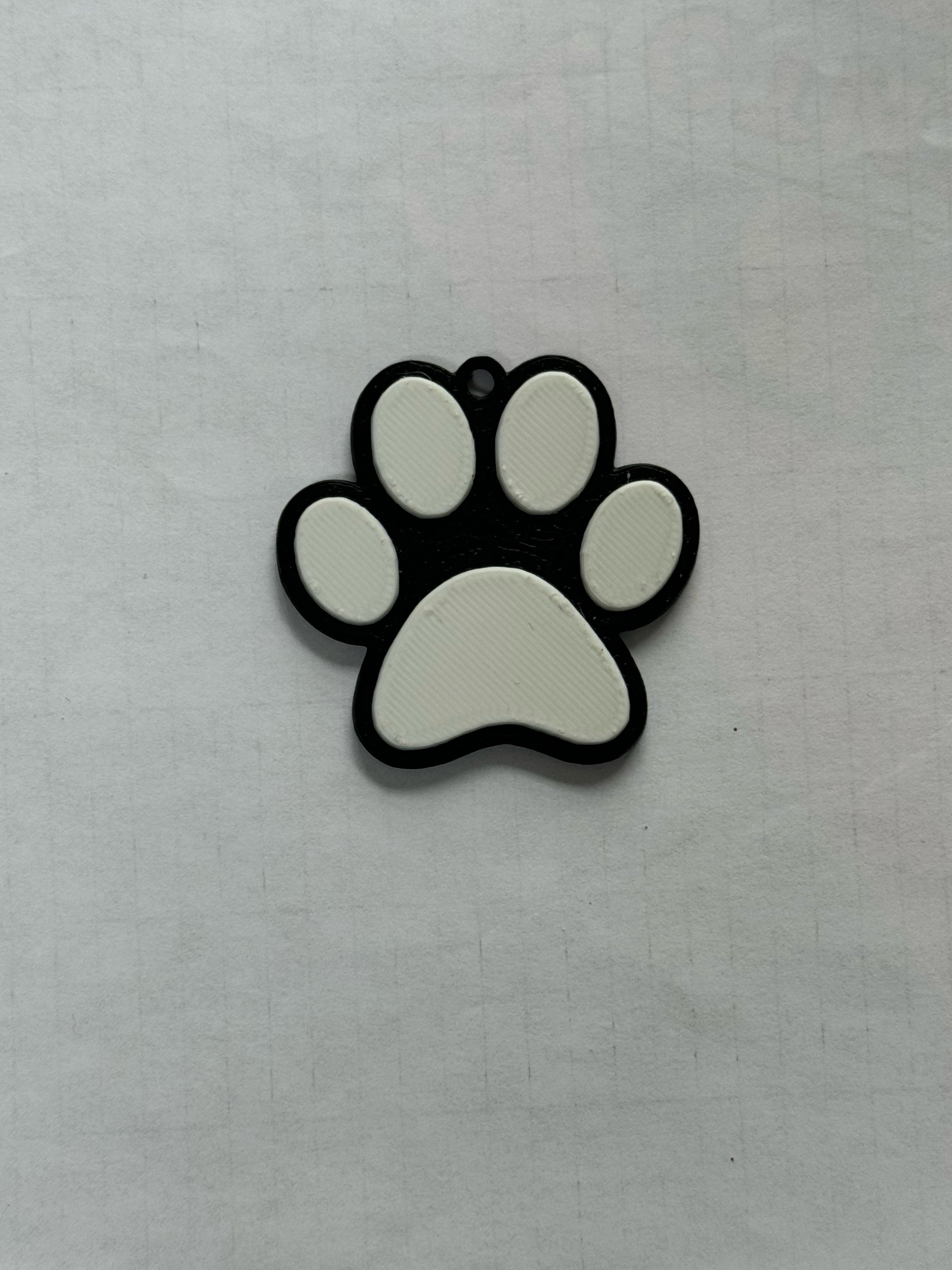Paw Print Keychain
